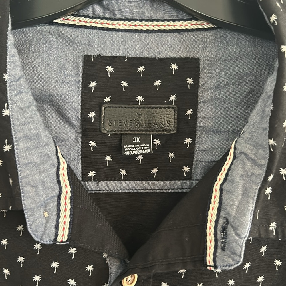 Men’s Palm Tree Print Button Down - image 4